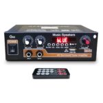 Amplificador de potencia de doble propósito Digital con memoria USB y micrófono de grabación incorporado Bluetooth, EU Plug 220V, US Plug 110V