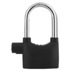 Cerradura de alarma antirrobo para puerta exterior, candado impermeable antirrobo para motocicleta y bicicleta, Long Beam Model
