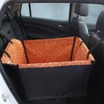 Almohadilla protectora impermeable para asiento individual de coche para mascotas, Orange Cloud