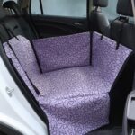 Almohadilla protectora impermeable para asiento individual de coche para mascotas, Purple Cloud - Imagen 2