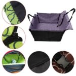 Almohadilla protectora impermeable para asiento individual de coche para mascotas, Purple Cloud - Imagen 3