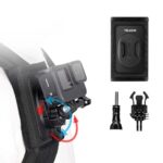 TELESIN Mochila Correa de Hombro Soporte de Montaje para GoPro Hero / Insta360 / SJCAM / DJI Accesorios de Acción, Set B - Imagen 3