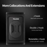TELESIN Mochila Correa de Hombro Soporte de Montaje para GoPro Hero / Insta360 / SJCAM / DJI Accesorios de Acción, Set B - Imagen 4