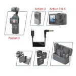 Cable adaptador de audio USB-C / Type-C a TRS macho de 3,5 mm para DJI Osmo Action 4/3/2/Pocket 3 - Imagen 3
