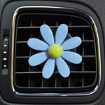Clip decorativo del aromaterapia de la salida de aire del coche de la margarita colorida, Blue, Pink, White, Yellow