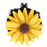 Clip decorativo colorido de la aromaterapia de la salida de aire del coche de la margarita de la resina, Yellow