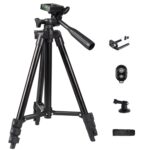Soporte de aterrizaje retráctil para fotografía con trípode en vivo para cámara DSLR de aluminio portátil, 150cm Tripod+Clip+Bag+Controller+Adaptor