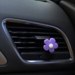 Clip de aromaterapia para ventilación de aire de coche con flor de cinco pétalos, Scented version