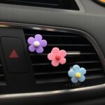 Clip de aromaterapia para ventilación de aire de coche con flor de cinco pétalos, Scented version - Imagen 3