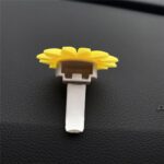 Clip decorativo de aromaterapia para ventilación de aire de coche de girasol, Small Sunflower - Imagen 4
