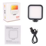 Lámpara de relleno de cámara de disparo de luz de bolsillo Mini luz de relleno en vivo de escritorio de teléfono portátil, Standard White Light With Tripod+Hot Boot+Clip - Imagen 12