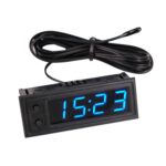 Módulo de reloj electrónico Digital de sincronización automática de tiempo de red WIFI de 5V/12V, Blue
