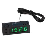 Módulo de reloj electrónico Digital de sincronización automática de tiempo de red WIFI de 5V/12V, Green