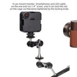 Brazo mágico serie XILETU TM con adaptador de montaje para monitor de vídeo y cámara con doble cabezal esférico, TM-3 - Imagen 4