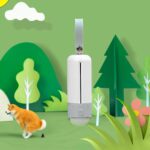 Dispensador portátil de bolsas para residuos de mascotas, recogedor de excrementos de perro, con luz LED - Imagen 2