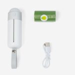 Dispensador portátil de bolsas para residuos de mascotas, recogedor de excrementos de perro, con luz LED - Imagen 9