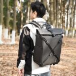 Cwatcun D113 bolso de hombro para cámara de ocio impermeable de alta capacidad bolsa de fotografía de viaje al aire libre, Large Black - Imagen 13
