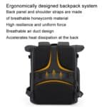 Cwatcun D113 bolso de hombro para cámara de ocio impermeable de alta capacidad bolsa de fotografía de viaje al aire libre, Small Black - Imagen 4