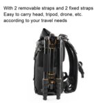 Cwatcun D113 bolso de hombro para cámara de ocio impermeable de alta capacidad bolsa de fotografía de viaje al aire libre, Large Black - Imagen 6