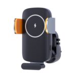 Cargador inalámbrico de inducción inteligente, soporte para teléfono móvil de coche, soporte de navegación de ventilación de aire de carga rápida Solar