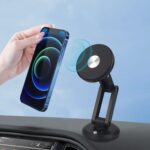Soporte magnético para teléfono móvil para automóvil, Clip de soporte fijo para navegación en el salpicadero del coche - Imagen 2