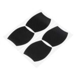 3 juegos de pegatinas protectoras para manija de muñeca de puerta de coche, Protector de manija de fibra de carbono