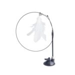 Ventosa Divertida Varita Para Gato Juguete Gato Jugando Polo, Feather Set White
