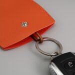 Bolsa para llaves de coche personalizada extraíble para mujer, funda para llaves de almacenamiento portátil de gran capacidad, Red With Seal - Imagen 7