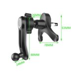 Soporte para teléfono móvil con base en forma de Y para ventilación de aire acondicionado de coche, Tenth Generation Balck - Imagen 3