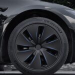 28 unids/set para Tesla Model 3, pegatina de neumático, película protectora de modificación, Bright Black - Imagen 2