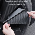 28 unids/set para Tesla Model 3, pegatina de neumático, película protectora de modificación, Bright Black - Imagen 6