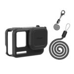 aMagisn Funda protectora de silicona Accesorios de protección para cámaras deportivas, For Insta360 Ace Pro (Black)