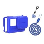 aMagisn Funda protectora de silicona Accesorios de protección para cámaras deportivas, For Insta360 Ace (Blue)
