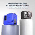 aMagisn Funda protectora de silicona Accesorios de protección para cámaras deportivas, For Insta360 Ace (Black) - Imagen 2