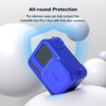 aMagisn Funda protectora de silicona Accesorios de protección para cámaras deportivas, For Insta360 Ace (Black) - Imagen 7