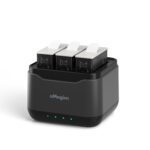 Cargador de batería AMagisn, asiento de carga para GoPro HERO12 negro/11 negro/10 negro/9 negro