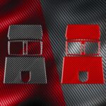 For Mercedes-Benz G-Class W463 3pcs /Set Rear Central Air Vent Set Sticker - Imagen 2