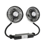 Ventilador de asiento de manguera de doble cabezal para automóvil con luz, F310