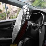 Parasol aislante de papel de aluminio para refrigeración del volante del coche, 40cm - Imagen 4