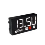 Voltímetro de tiempo con pantalla digital LED compacto, 3 in 1 White