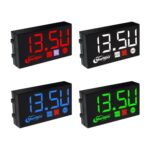 Voltímetro de tiempo con pantalla digital LED compacto, 3 in 1 White - Imagen 2