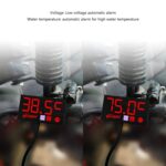 Voltímetro de tiempo con pantalla digital LED compacto, 3 in 1 White - Imagen 7