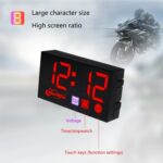 Voltímetro de tiempo con pantalla digital LED compacto, 3 in 1 White - Imagen 8