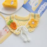 Bufanda hecha a mano con cuello de lana para decoración de fotos, Collar de punto bonito para perros y gatos, Romantic Princess - Imagen 4