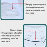 Puerta mosquitera para mascotas, acceso bidireccional, cierre magnético, puerta para gatos, productos para mascotas - Imagen 8