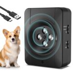 Dispositivo antiladridos para perros con 4 transmisores ultrasónicos mejorados y 3 niveles ajustables, 4 Head
