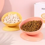 Tazón inclinado para comida de mascotas, taza de té, tazón alto inclinado para proteger el cuello uterino de gatos y cachorros de uso General - Imagen 4