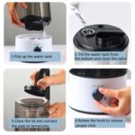 Humidificador de reptiles de 4L, nebulizador, niebla fría, señor con tubo para hábitat de tortugas, AU Plug - Imagen 8