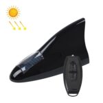 Señal de control remoto solar Radio Antena de aleta de tiburón Luz de advertencia de techo anti-tailgating