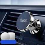 BaiLe Soporte magnético para teléfono de coche Soporte de navegación fijo universal para salpicadero de coche, Sticker Silver
